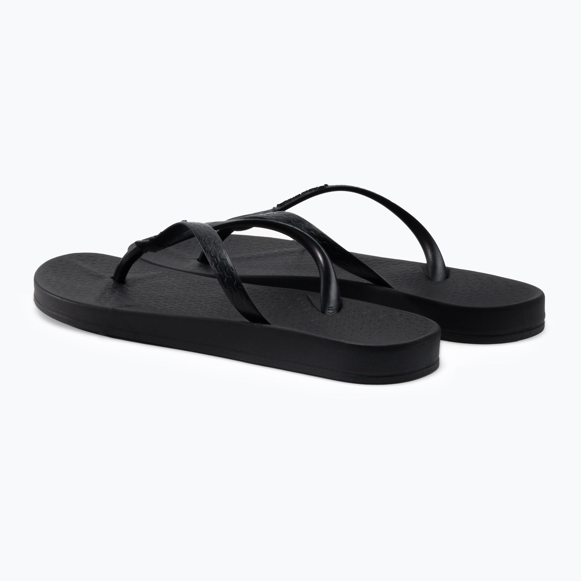 Sandálias Ipanema Anatomic Tan pretas confortáveis 3/7