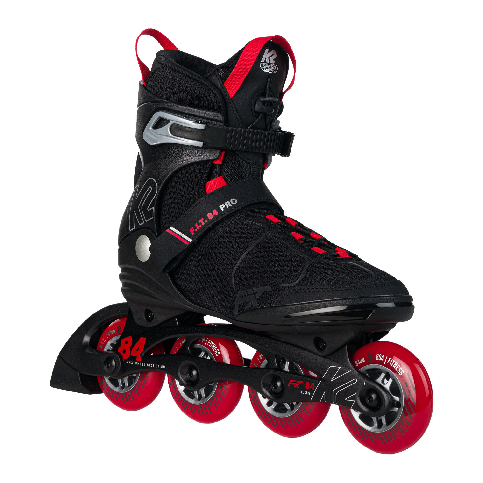 K2 Skates - Patins À Roulettes K2 F.i.t. 84 Pro Pour Hommes - Rollers En Ligne - Noir|rouge - 44,5 - Decathlon
