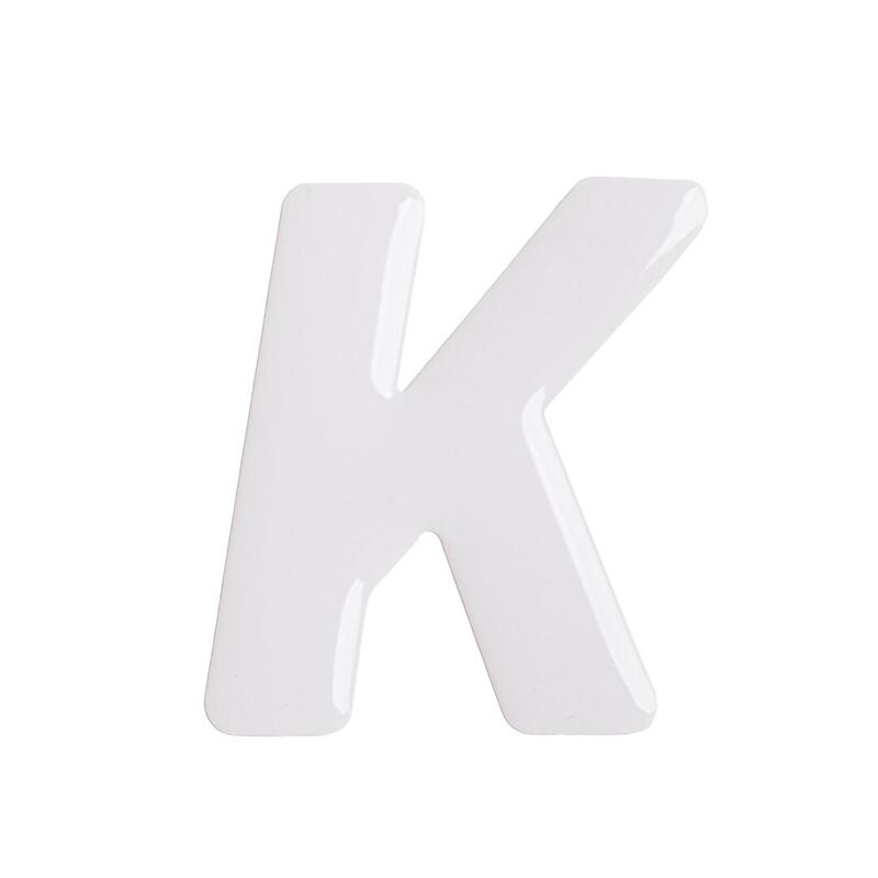Naklejka wielkie “K” - samoprzylepna litera na pakę jeździecką