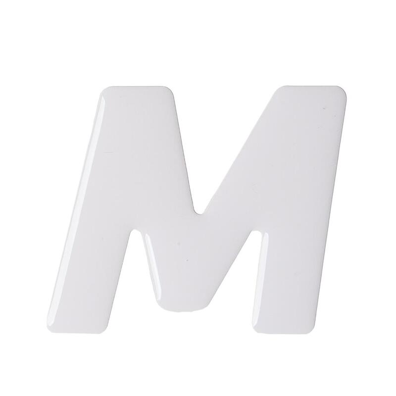 Naklejka wielkie “M” - samoprzylepna litera na pakę jeździecką