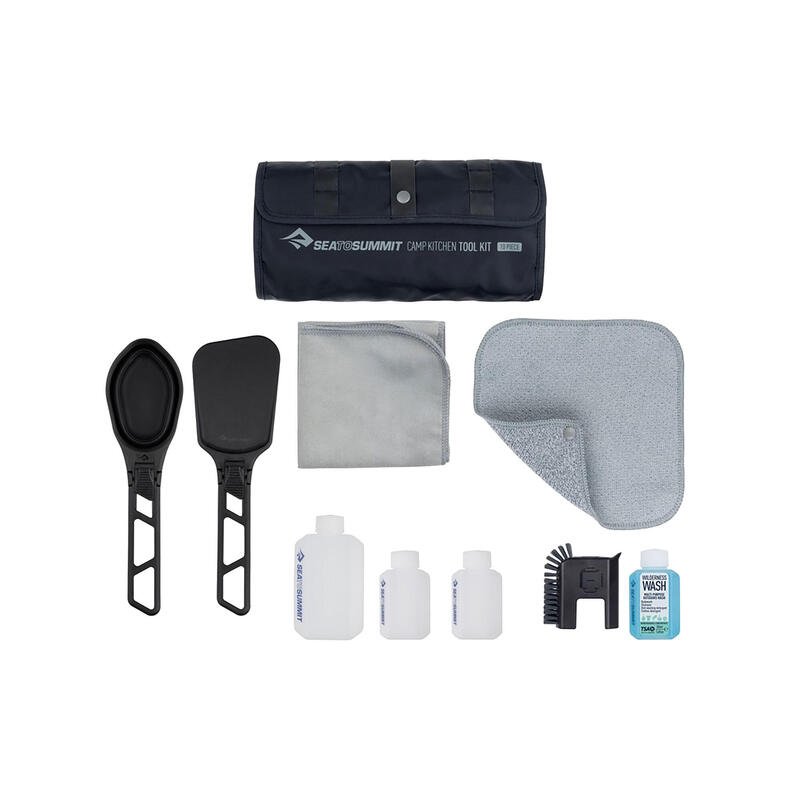 Chiuvetă drumeție Ustensile de Bucătărie Camp Kitchen Tool Kit Negru