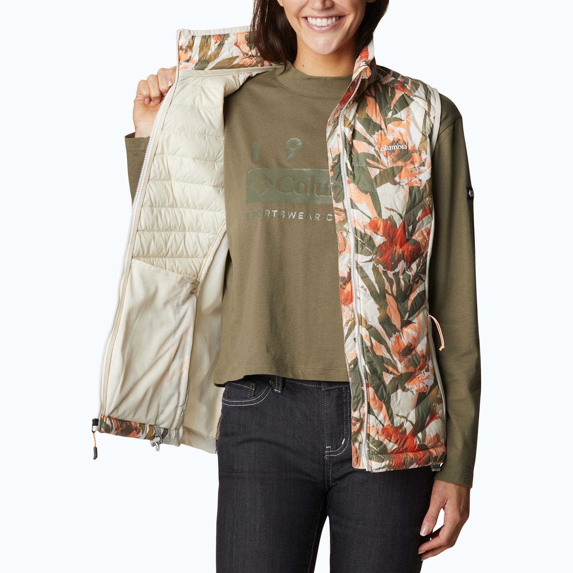 Colete feminino Columbia Powder Pass 4/7