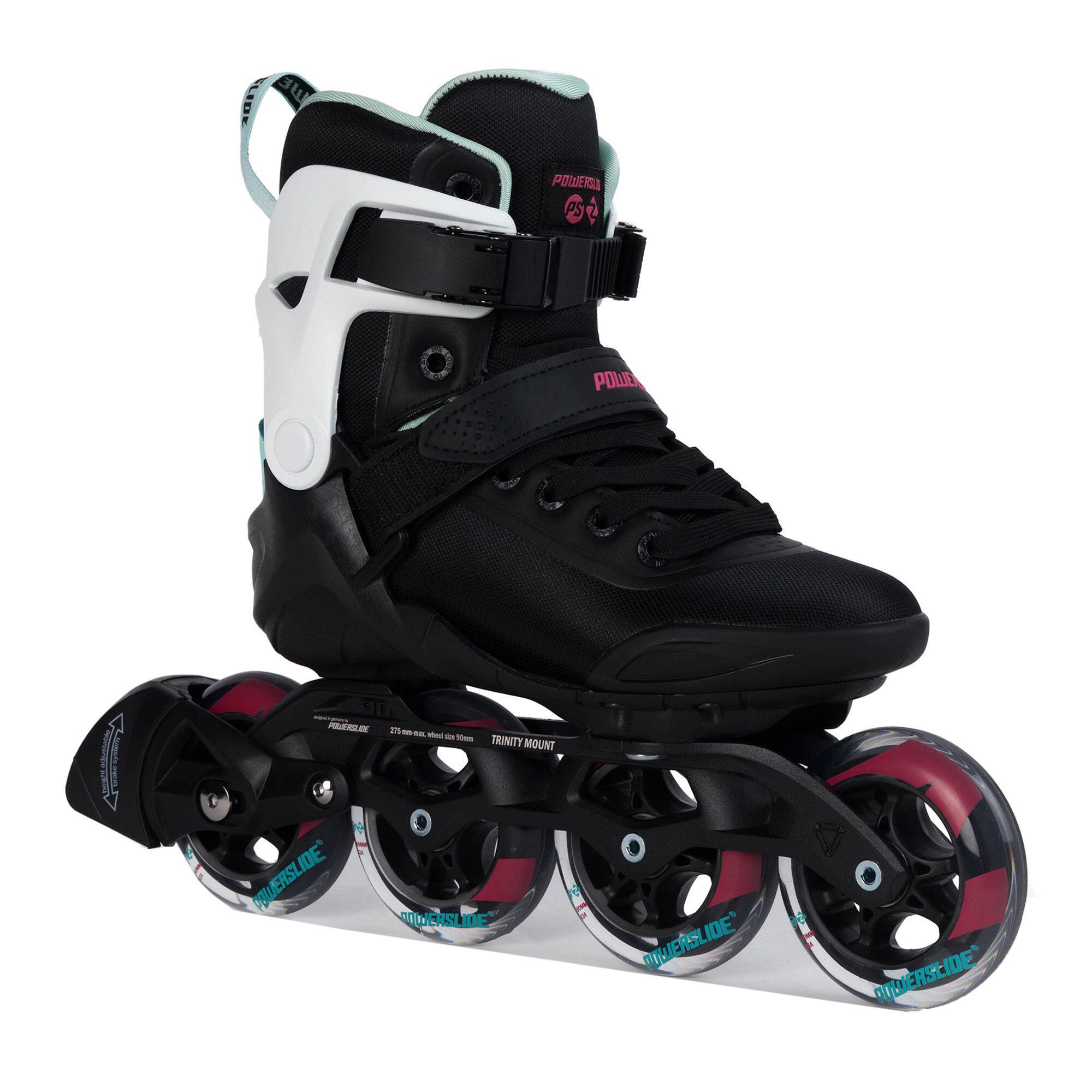Powerslide - Powerslide Phuzion Radon Teal 90 Patins À Roulettes Pour Femmes - Rollers En Ligne - Blanc|noir|vert - 37 - Decathlon