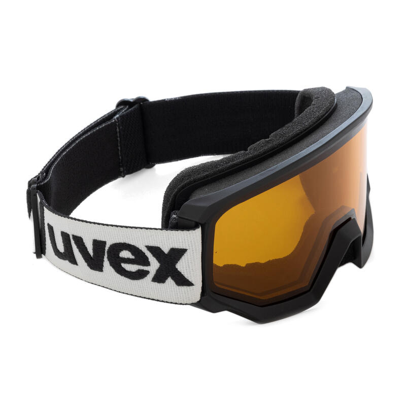 Maschera da sci UVEX Athletic LGL nero/lasergold lite blu 55/0/522/20