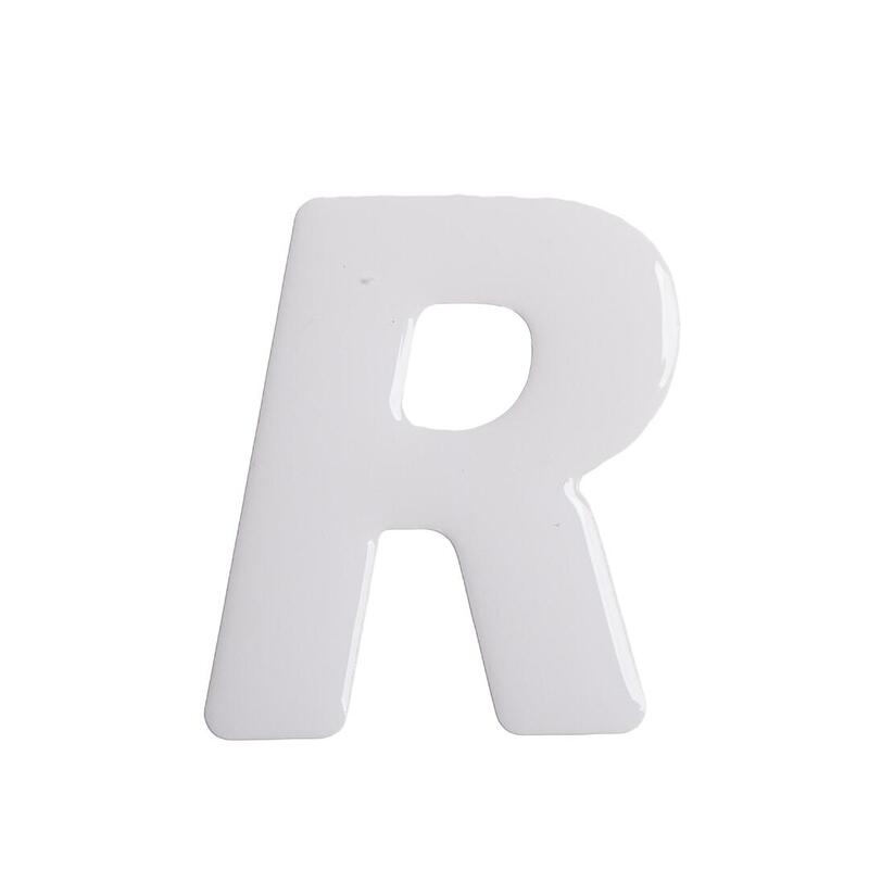 Naklejka wielkie “R” - samoprzylepna litera na pakę jeździecką