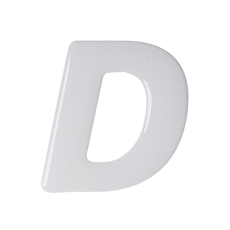 Naklejka wielkie “D” - samoprzylepna litera na pakę jeździecką