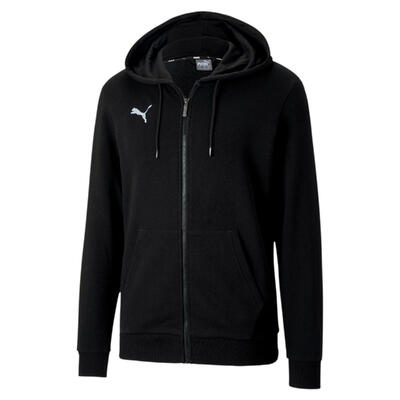 Felpa con cappuccio full zip uomo ( fleece) puma nero