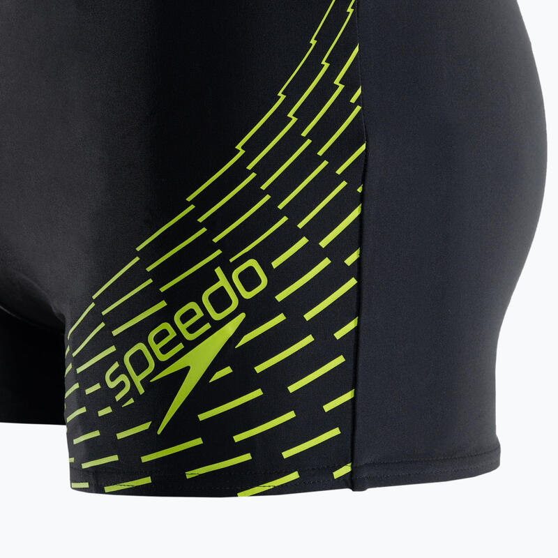 Férfi úszó boxer Speedo Medley Logo fekete/sárga
