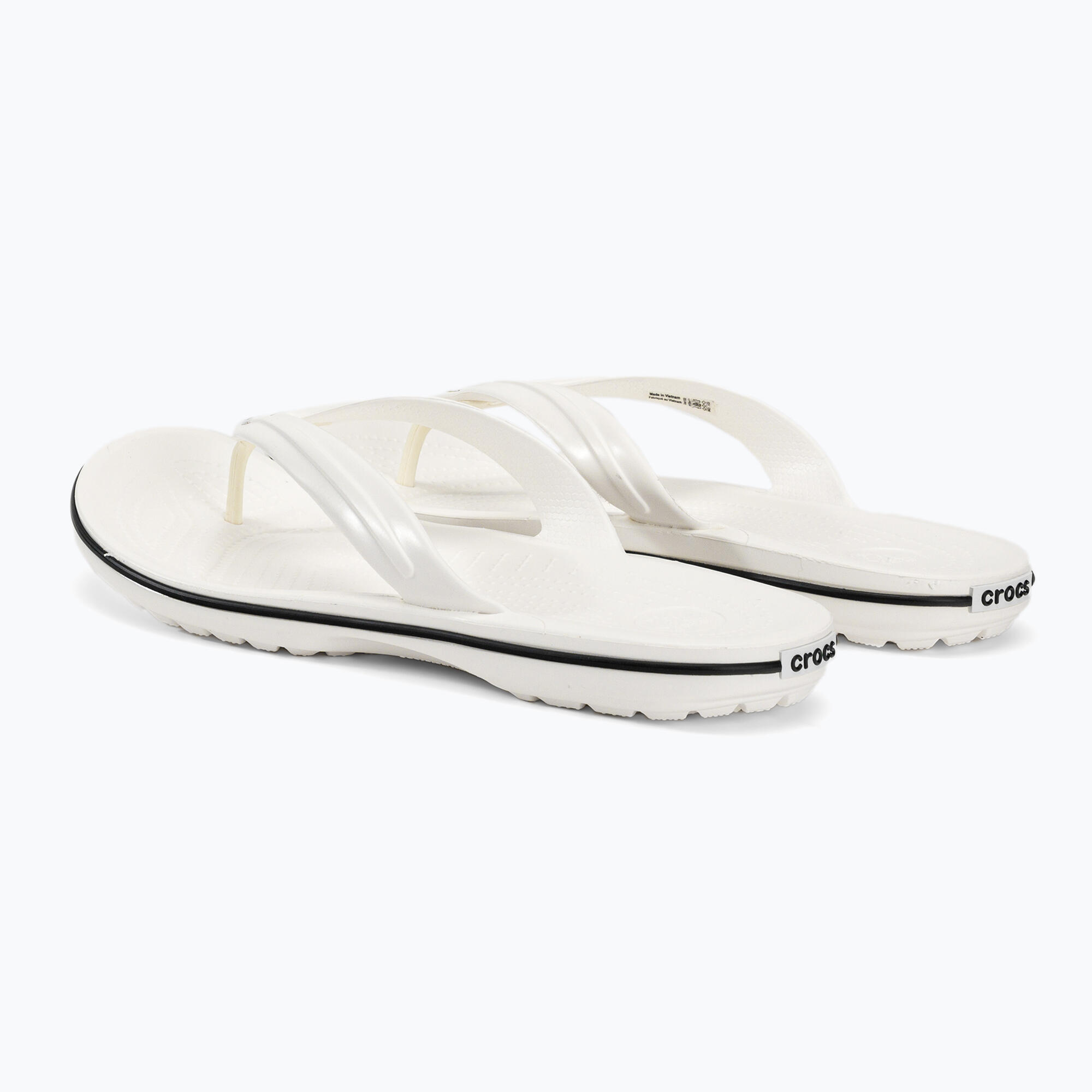 Crocs Crocband sandálias de dedo brancas 3/6
