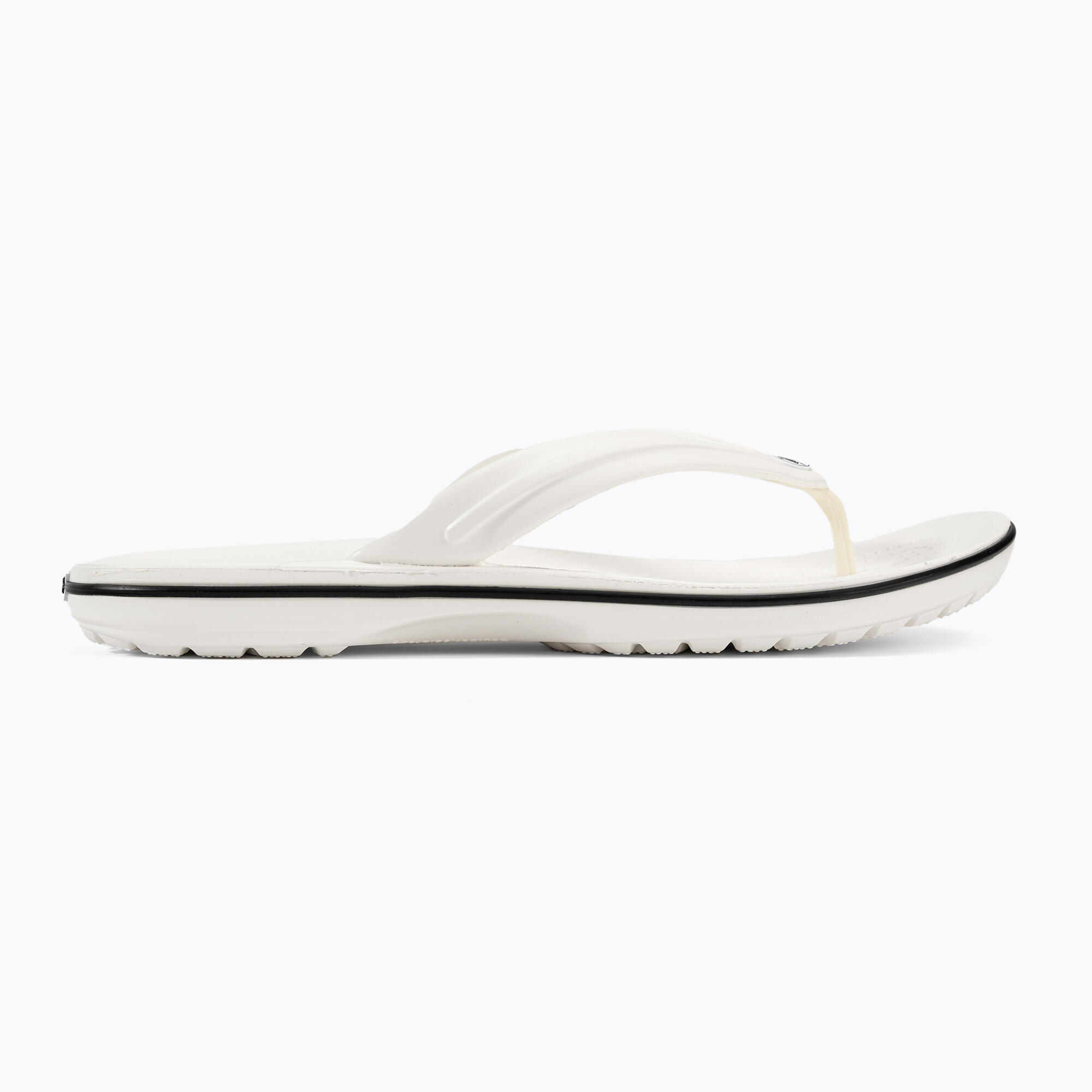 Crocs Crocband sandálias de dedo brancas 2/6
