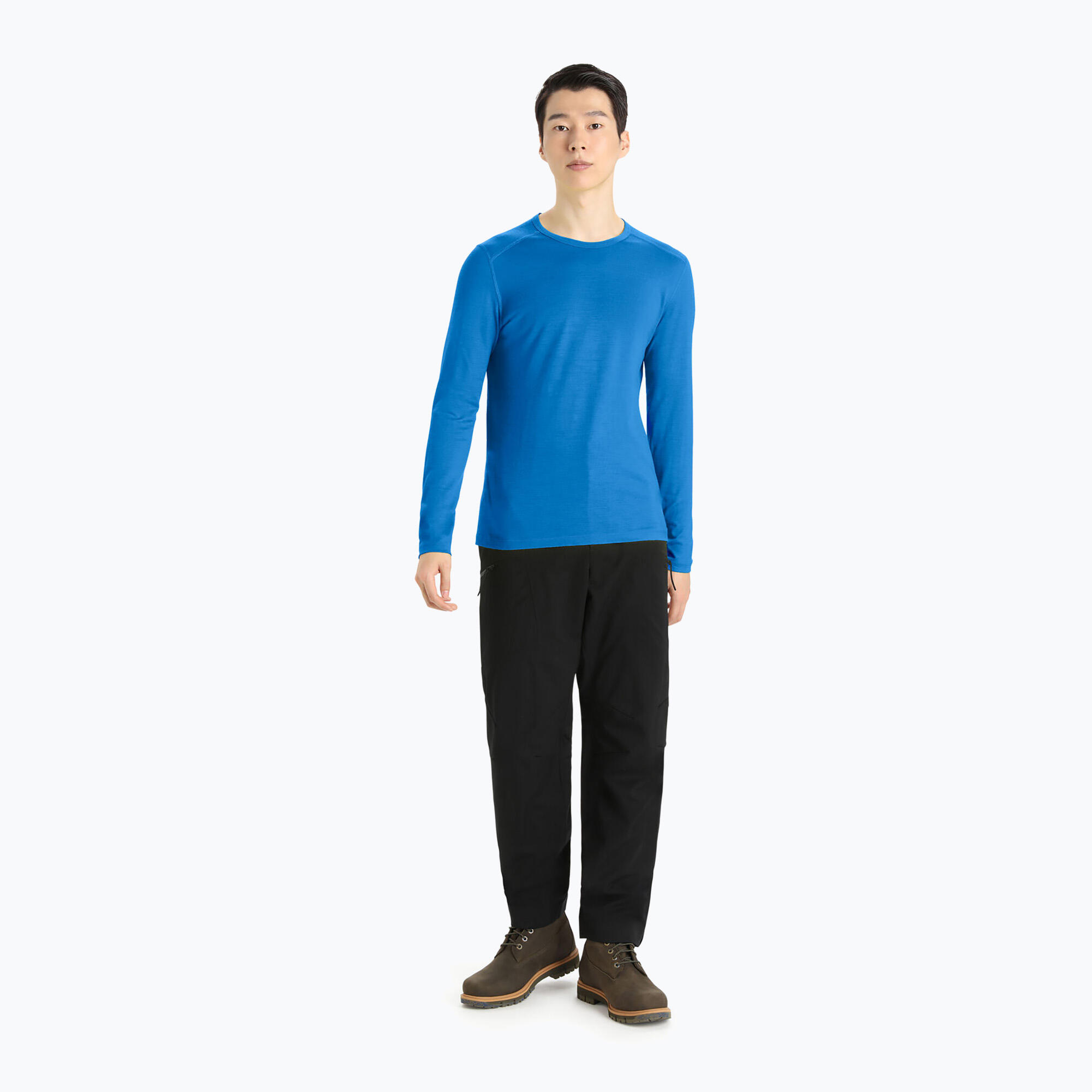 Icebreaker 200 Oasis LS Crewe Thermal Top Mens - Lazurite 3/5