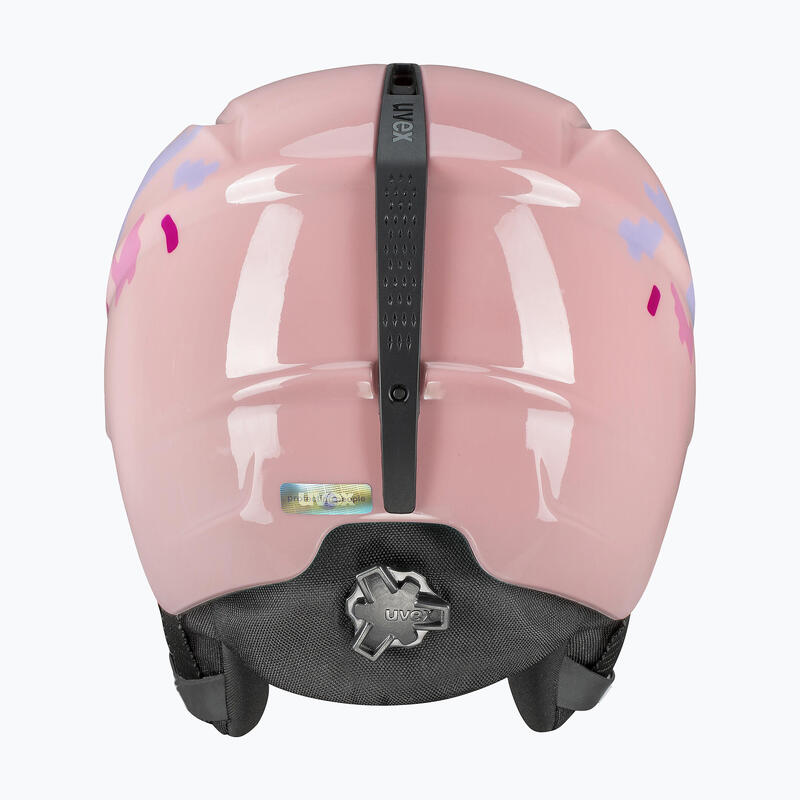 Casco da sci per bambini UVEX Viti puzzle rosa 51-55 cm