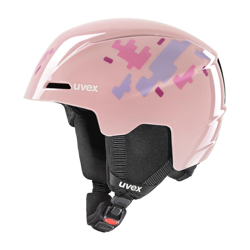 Kask narciarski dziecęcy UVEX Viti pink puzzle 51-55 cm