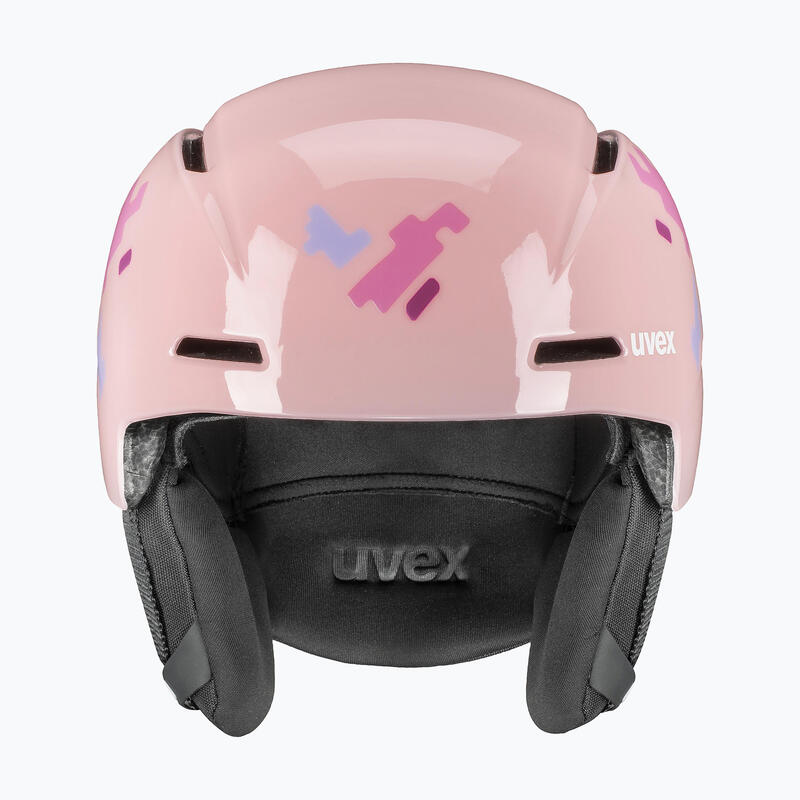 Casco da sci per bambini UVEX Viti puzzle rosa 51-55 cm