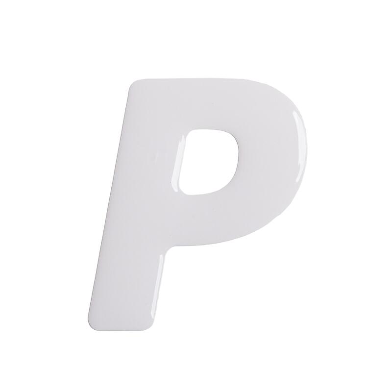 Naklejka wielkie “P” - samoprzylepna litera na pakę jeździecką