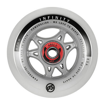 Powerslide infinity 84 rtr abec9/spacer inline skate wielen 4 stuks.