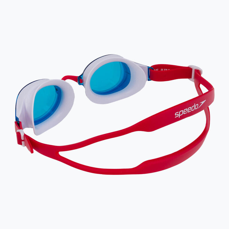 Speedo Hydropulse Mirror gyerek úszószemüveg piros/kék