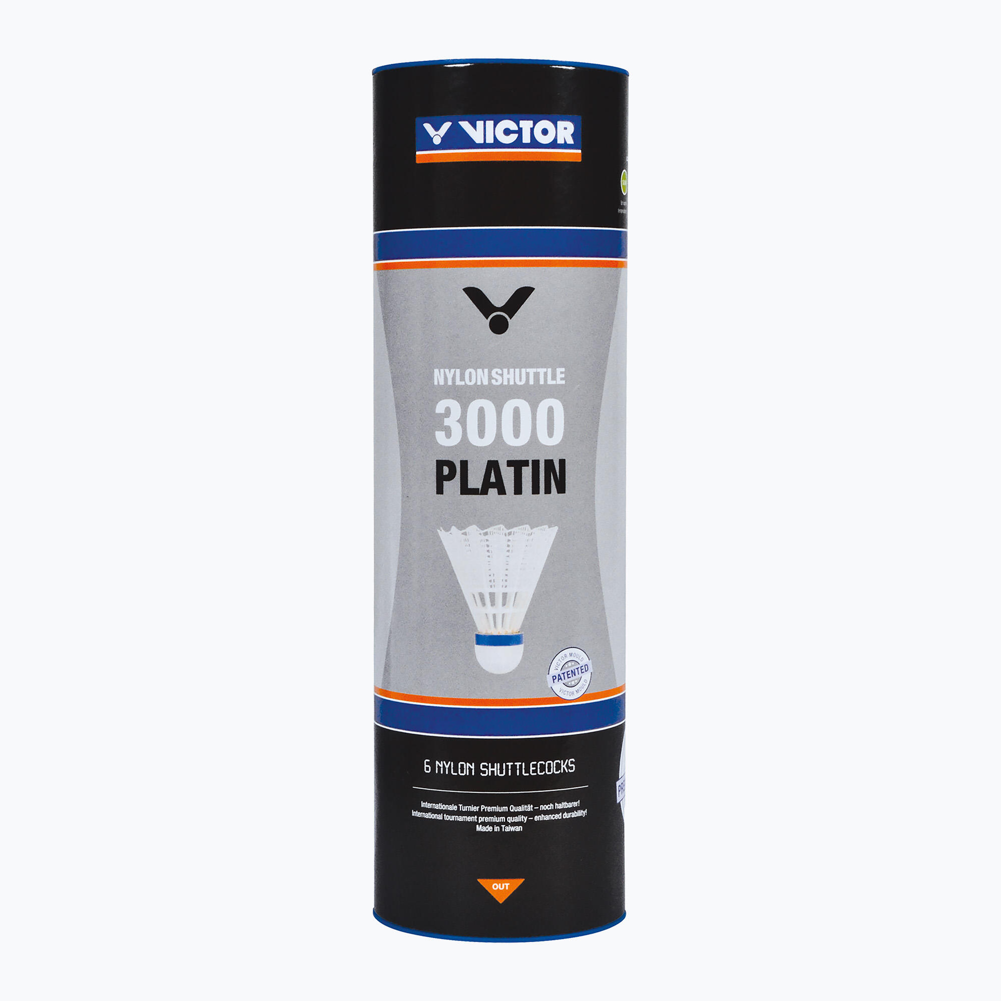 Set di 6 volani in nylon Victor Platin 3000 4/6