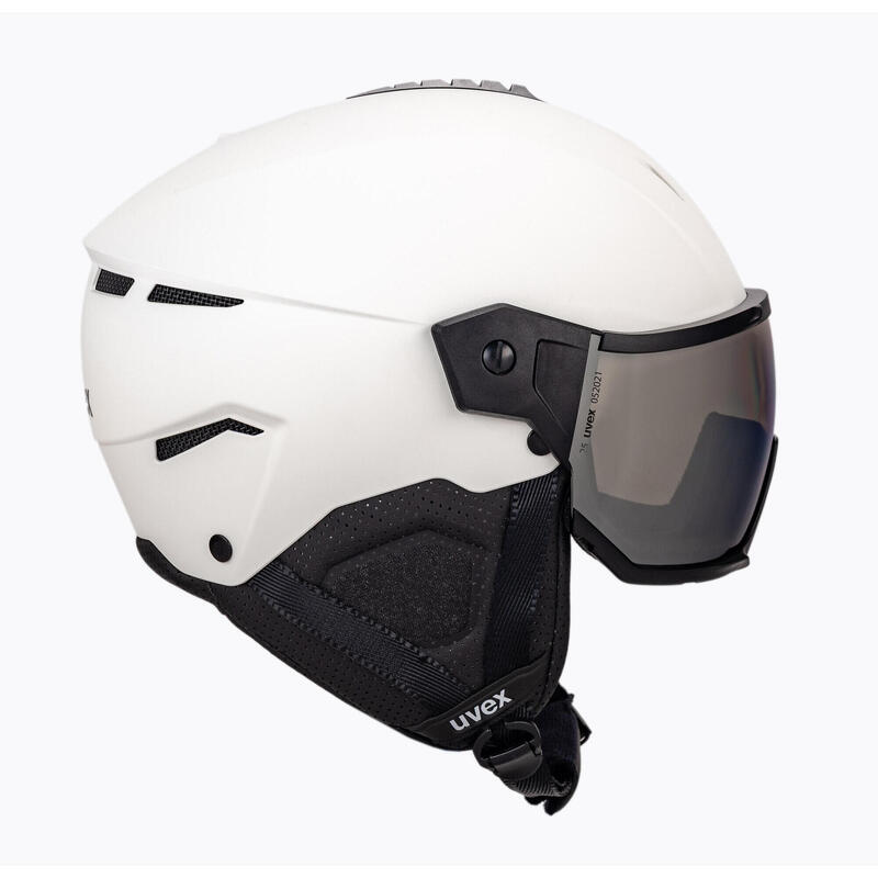 Lyžařská helma s hledím Uvex Instinct Visor White Black