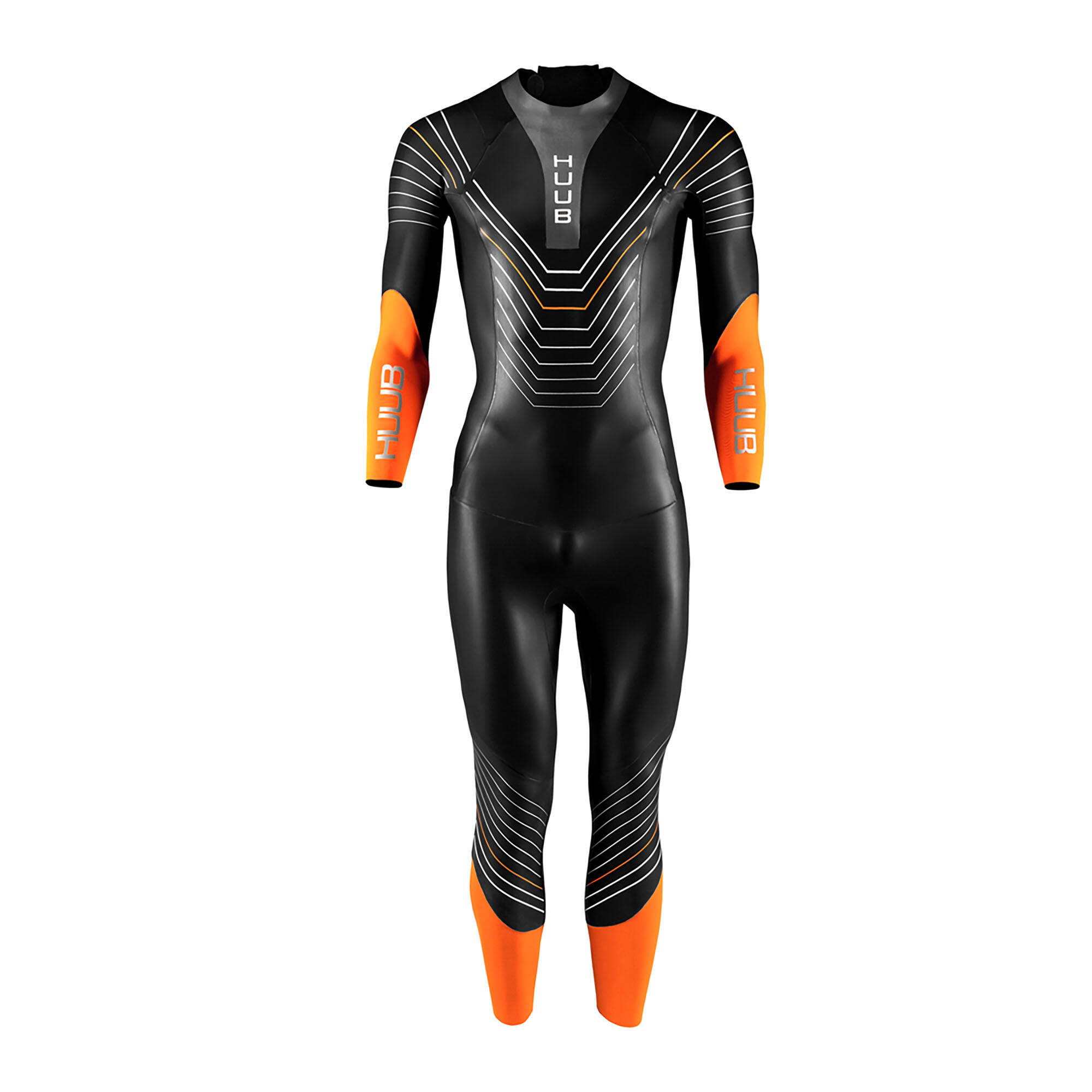 Huub - Combinaison De Triathlon Homme Huub Araya 2:4 - Trifonction - Noir|orange - 48 Xl - Decathlon