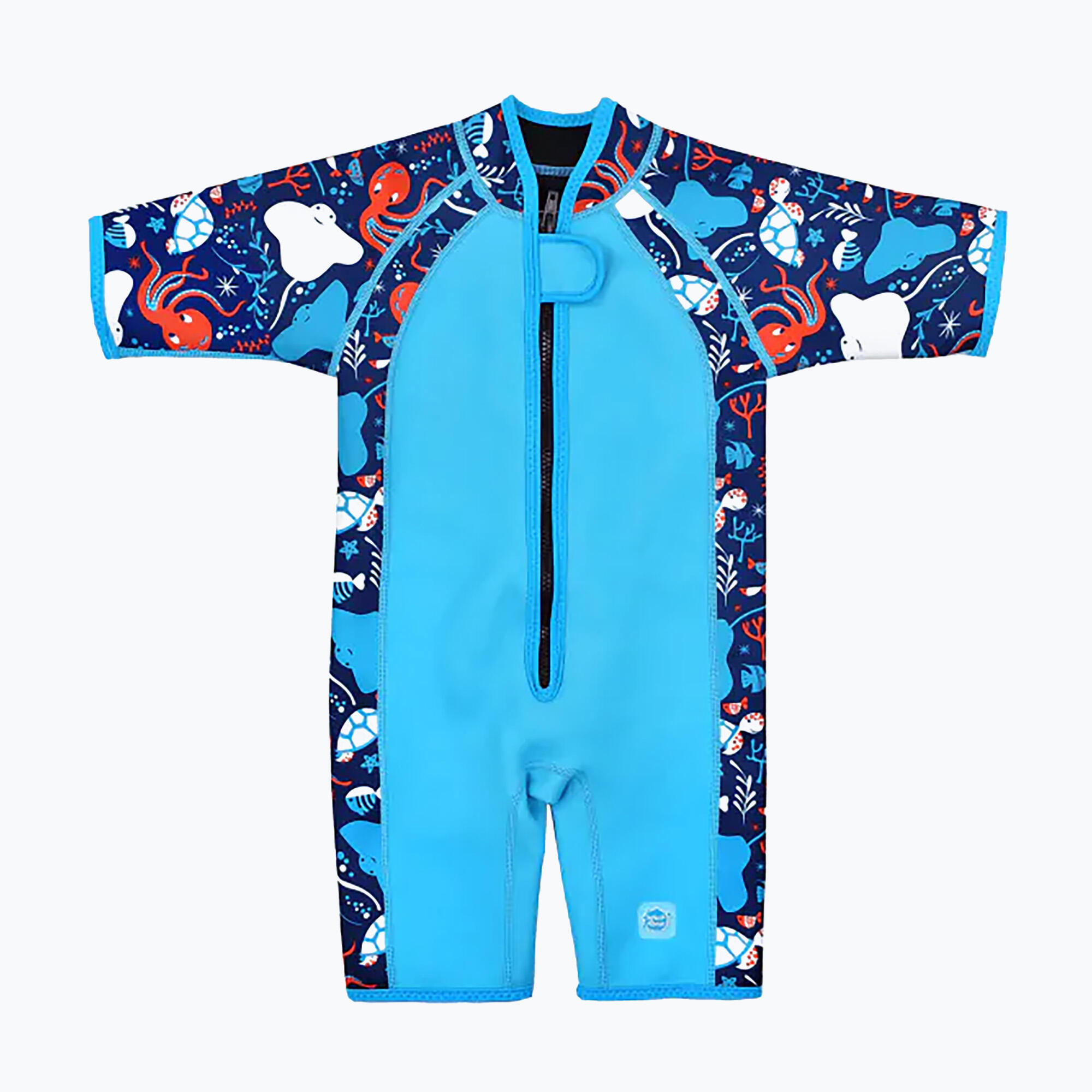 Splash About - Combinaison De Natation Enfant Splash About Shortie 2 Mm - Shorty De Glisse - Bleu -  4 À 6 Ans - Decathlon