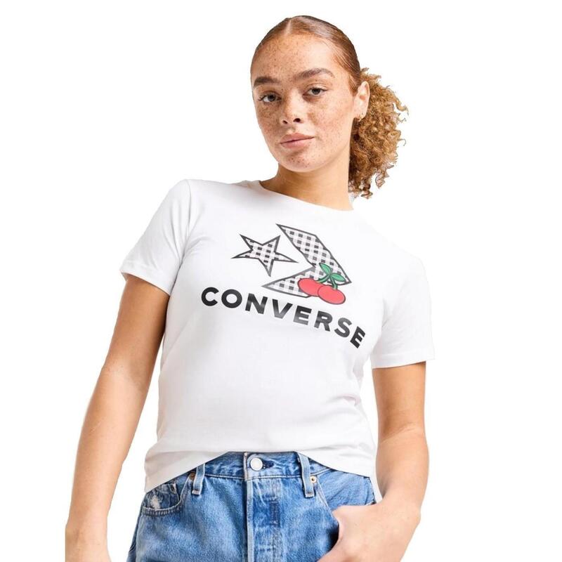 Camisetas para Mujer Converse  Blanco