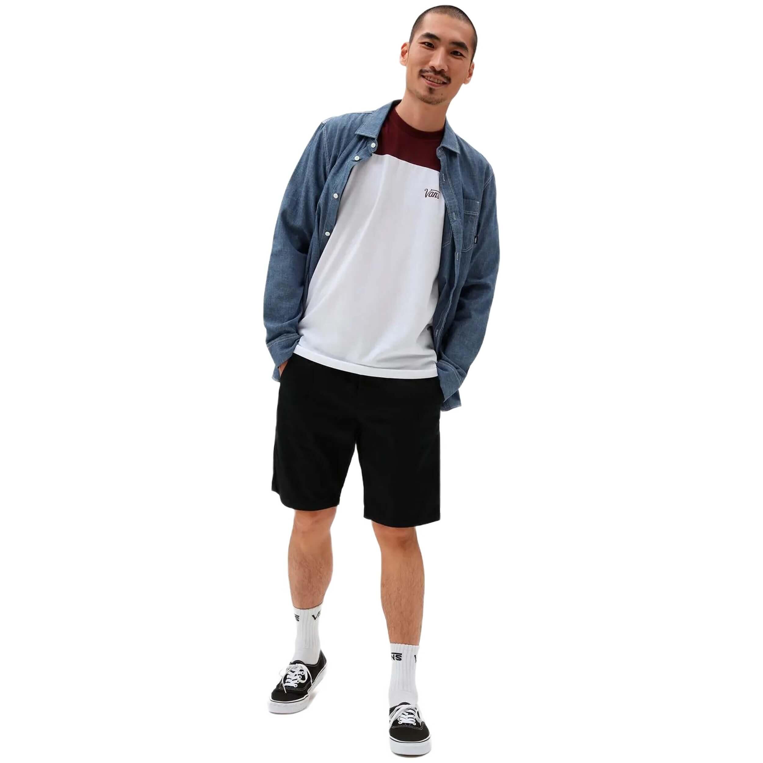 Camisetas para Hombre Vans  Granate 3/5