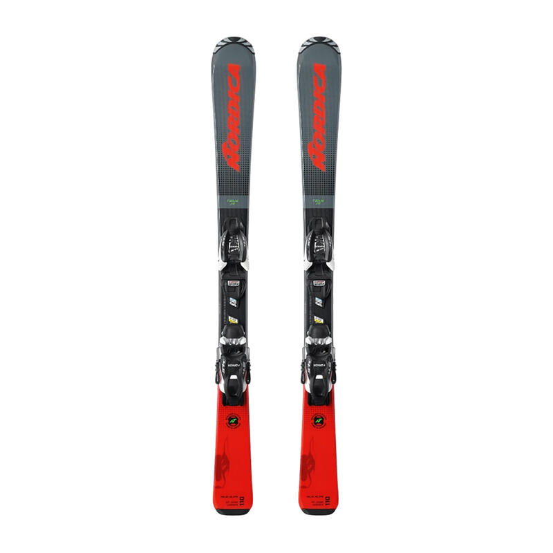 Kinderafdalski Nordica Team J R + J4.5 FDT grijs/rood 120 cm