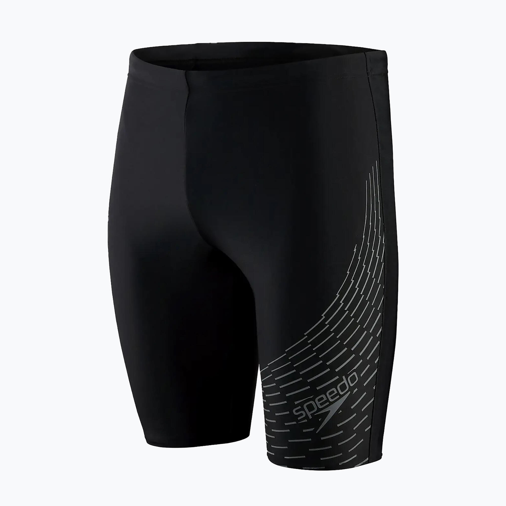 Short De Bain Long Motif/style Imprimé MEDLEY Homme (Noir / Gris Imprimé) 5/6