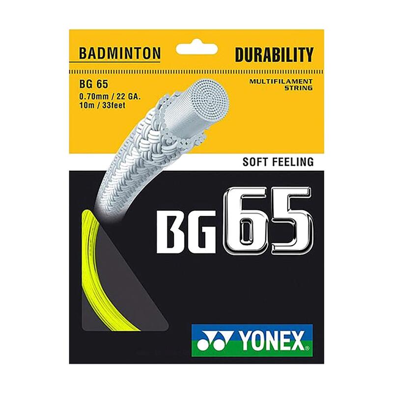 Cordage de badminton YONEX BG 65 Set 10 m