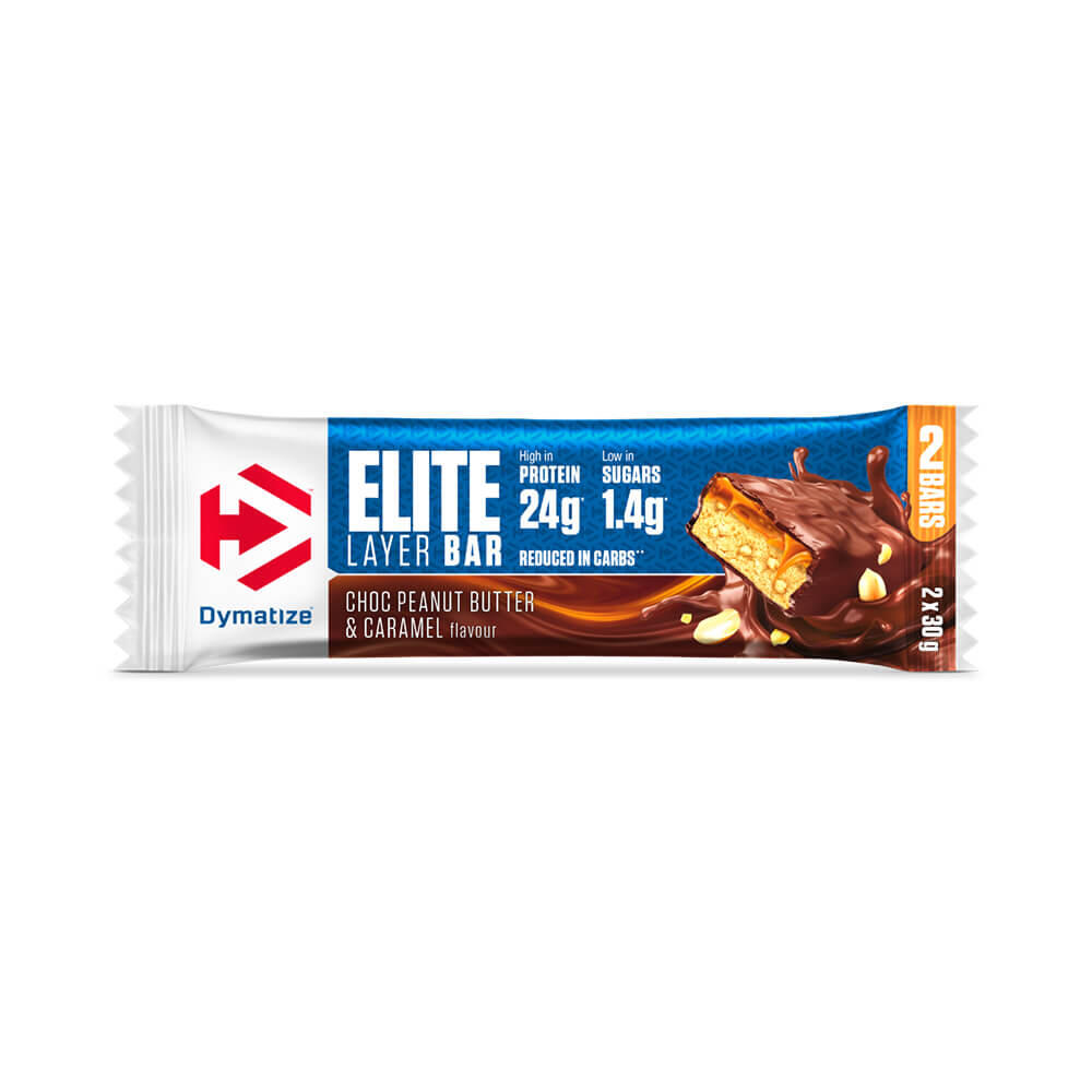 Dymatize Elite Layer Bar (18x60g) Choc Peanut Butter & Caramel - Barres 2/7