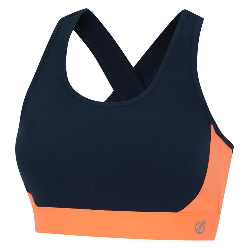 Brassière de sport SWIFT Femme (Denim sombre / Orange)