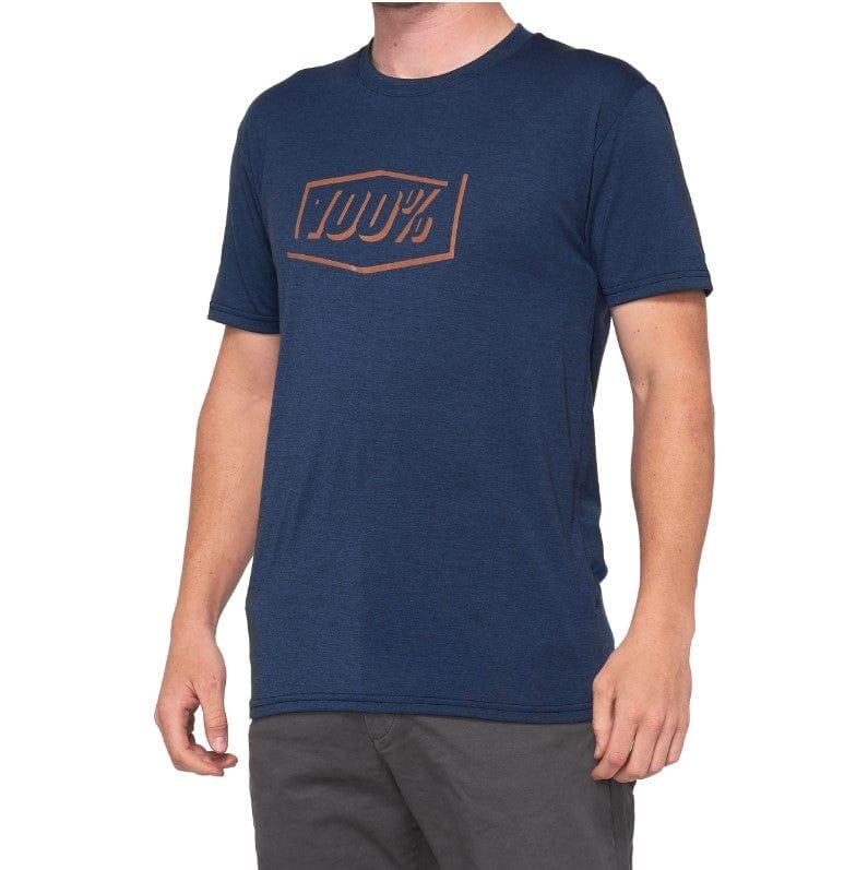 100 Percent PHANTOM Tech-Tee Navy Heather