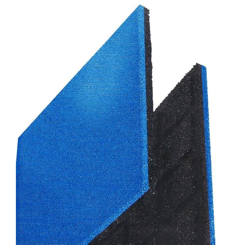 Placă de cauciuc 45mm albastră - 50x50cm - conexiune cu nut și limbă