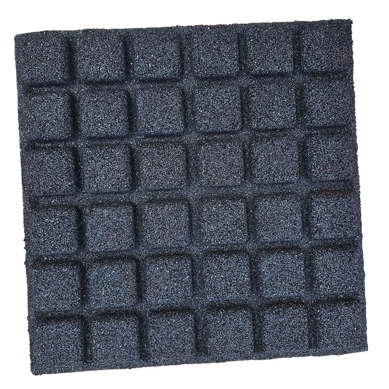 Placă de cauciuc 45mm albastră - 50x50cm - conexiune cu nut și limbă