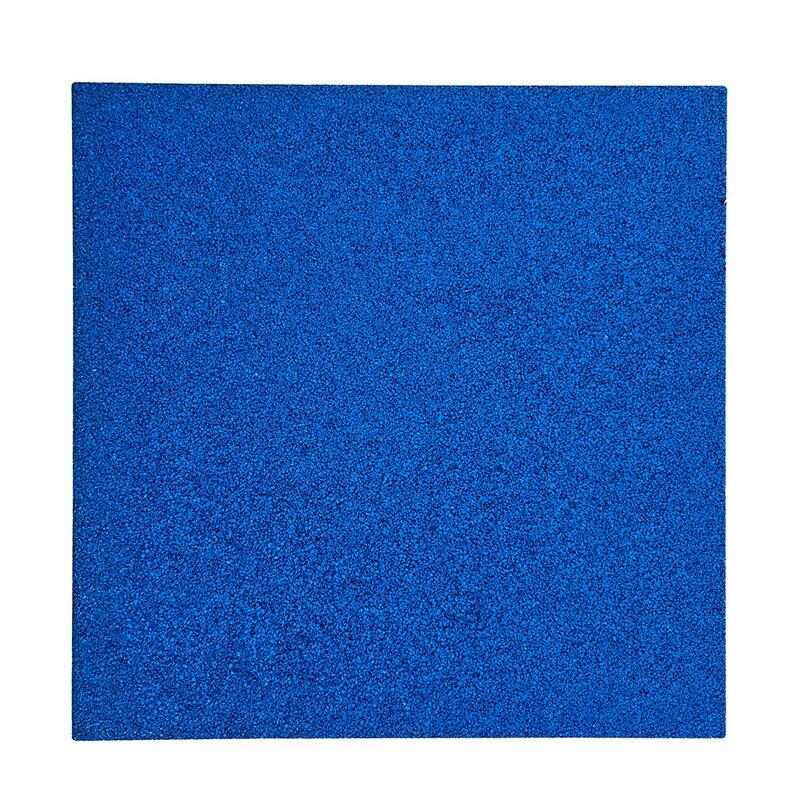 Placă de cauciuc 45mm albastră - 50x50cm - conexiune cu nut și limbă
