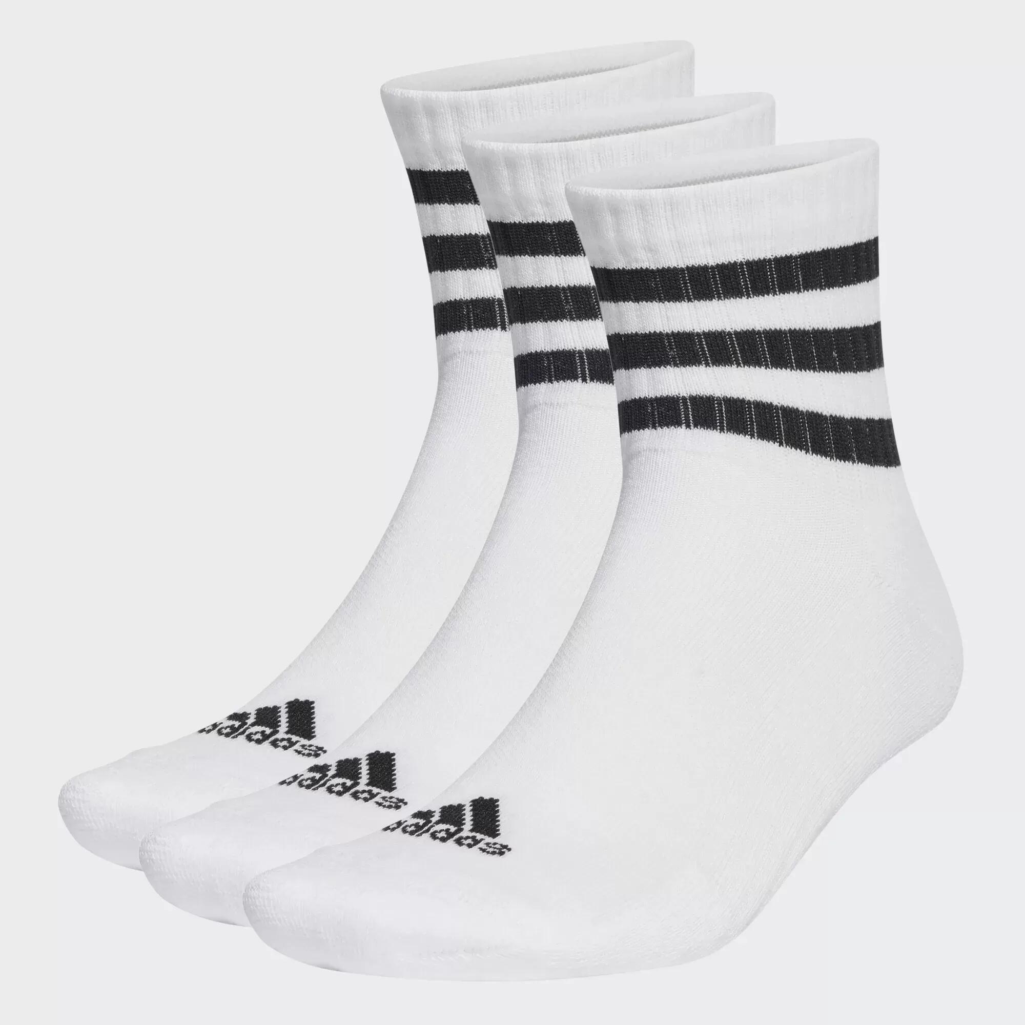Adidas - Chaussettes Adidas Sport 3s C Spw Mid 3p Adulte - Chaussettes - Blanc - S - Decathlon