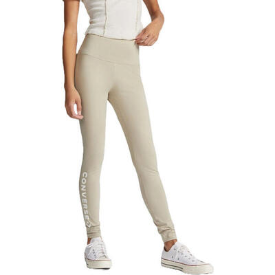 Leggings converse wordmark. beige. dames