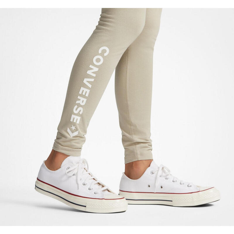 Leggings Converse Wordmark, Beige, Femmes