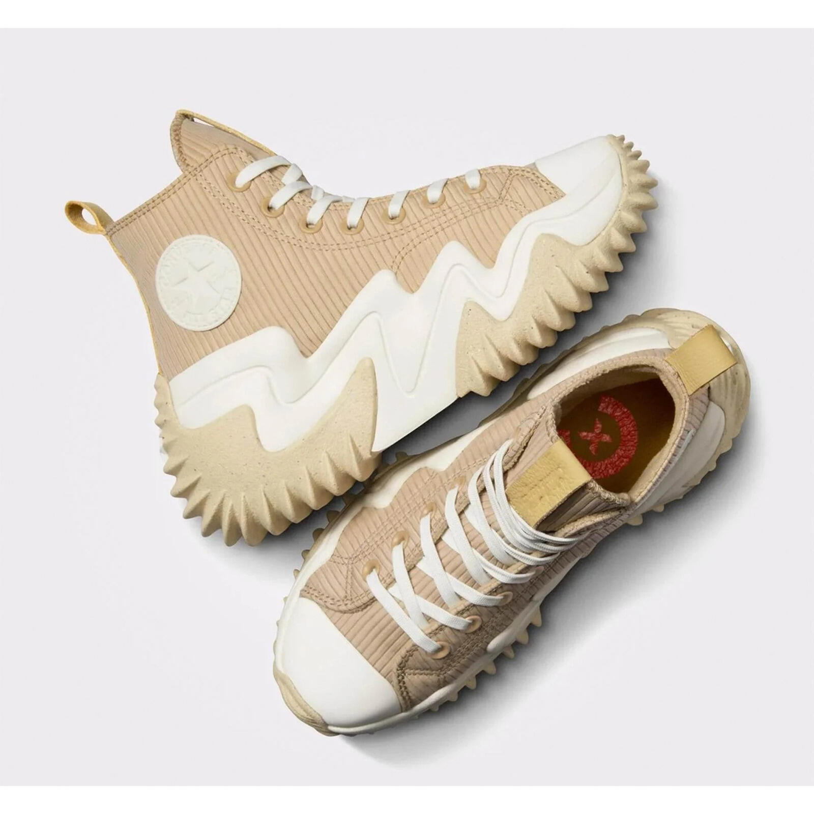 Baskets Converse cu platforma Run Star Motion CX High Top, Beige, Unisexe 2/6