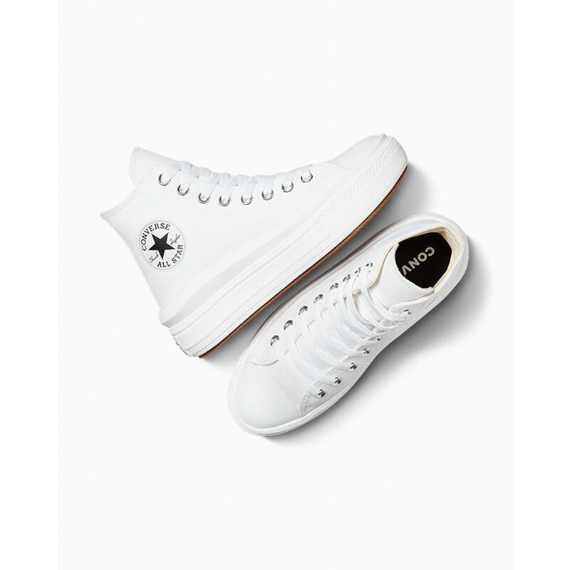 Baskets Converse Chuck Taylor All Star Move Hi, Blanc, Femmes