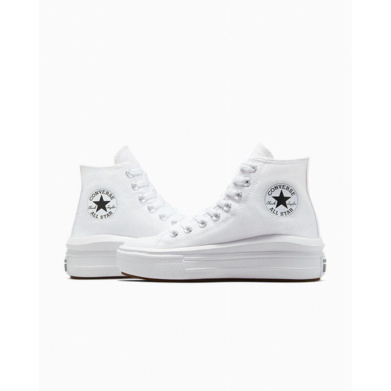 Baskets Converse Chuck Taylor All Star Move Hi, Blanc, Femmes