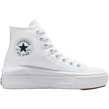 Zapatillas Converse Chuck Taylor All Star Move Hi, Blanco, Unisexo