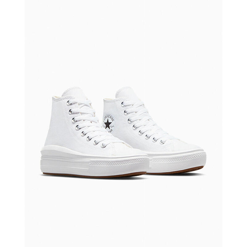 Baskets Converse Chuck Taylor All Star Move Hi, Blanc, Femmes