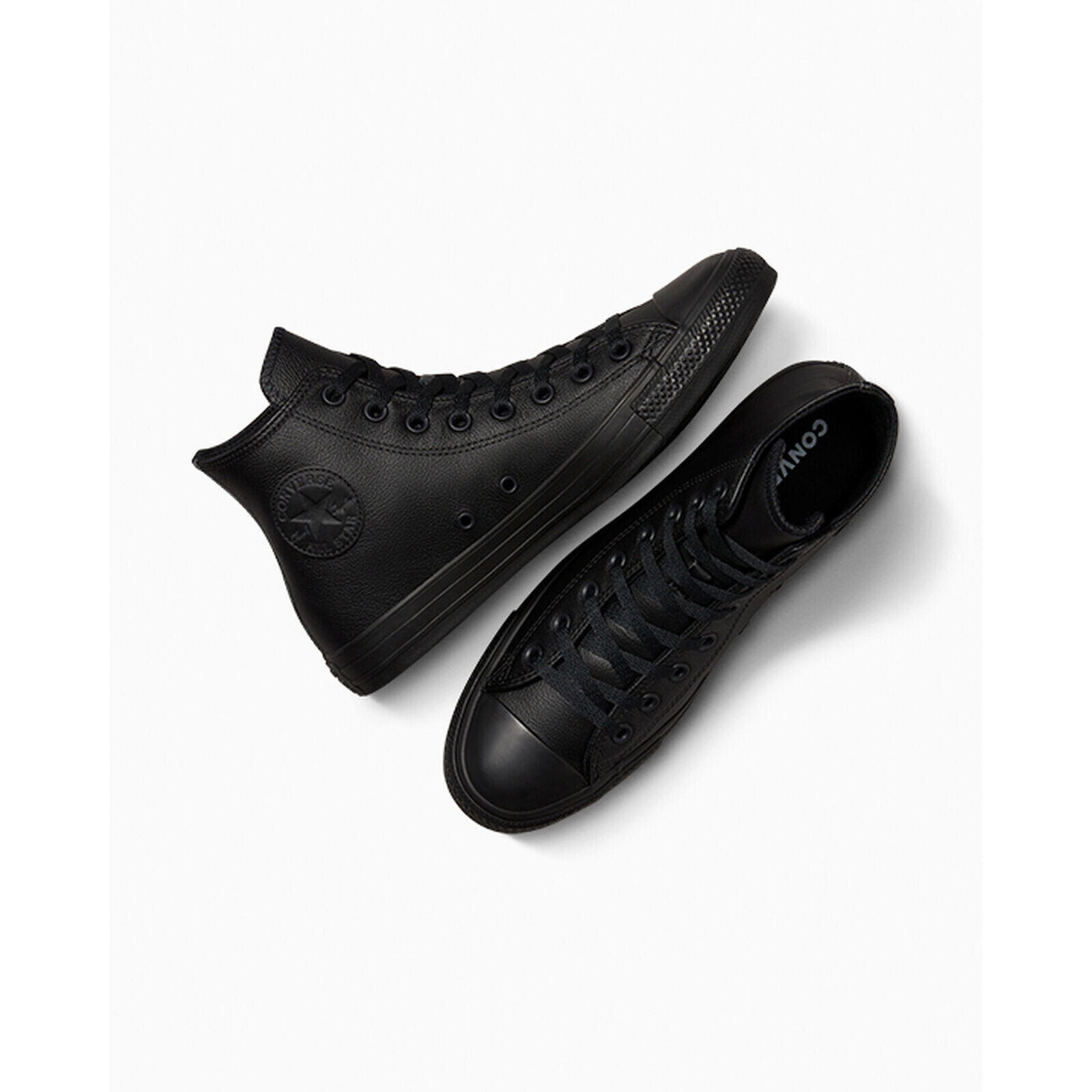 Zapatillas Converse Chuck Taylor HI Leather, Negro, Unisexo 2/6