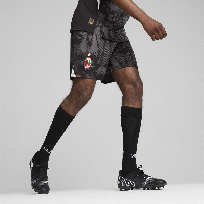 Shorts da portiere AC Milan 24/25 da uomo PUMA Black Dark Coal Gray