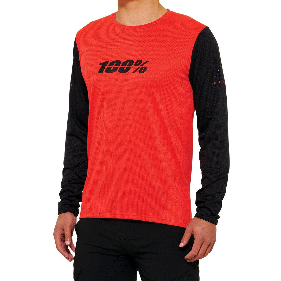 100 Percent RIDECAMP LS Jersey Red/Black