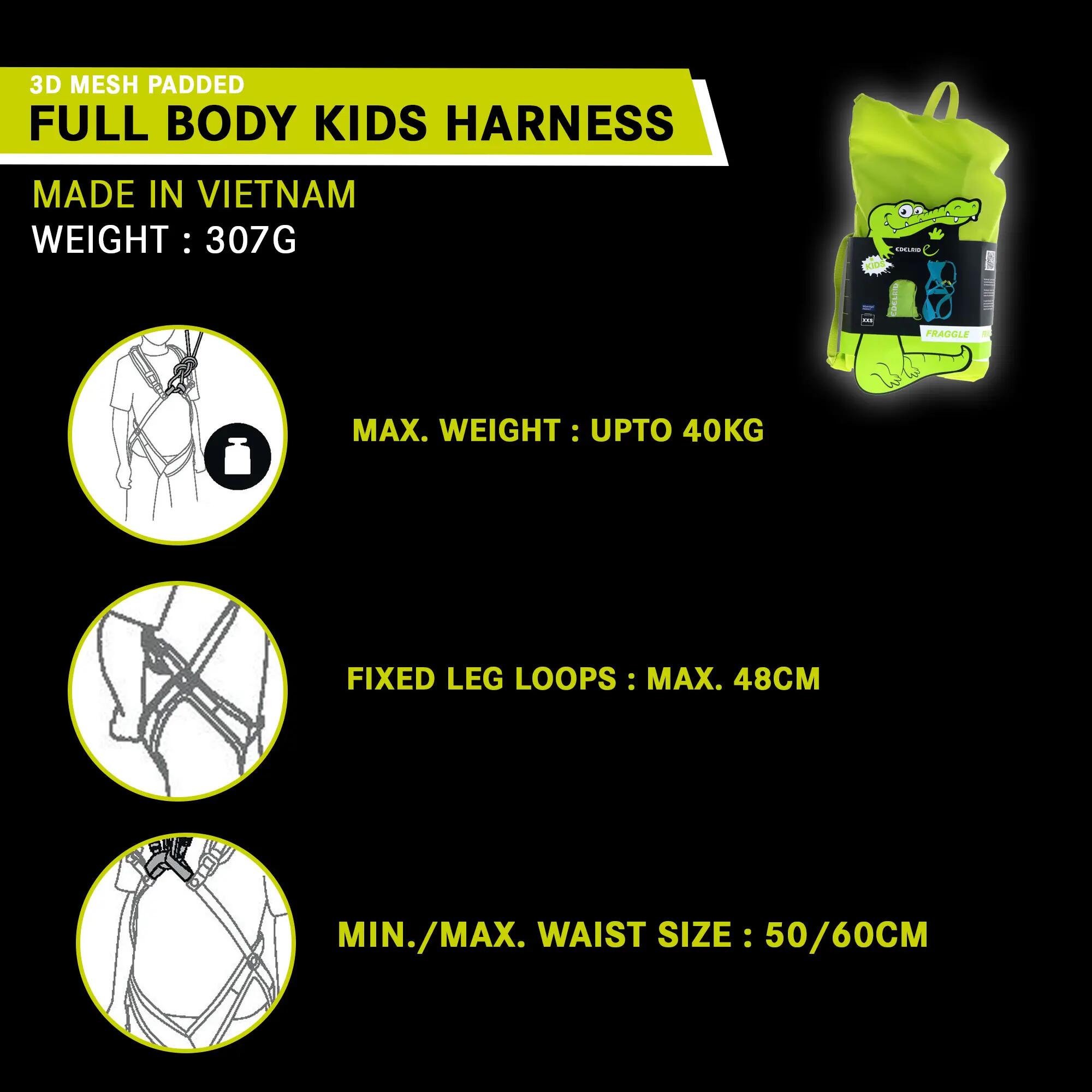 Fraggle Full Body Child Harness with Padded for Children up to 40 kg -  2