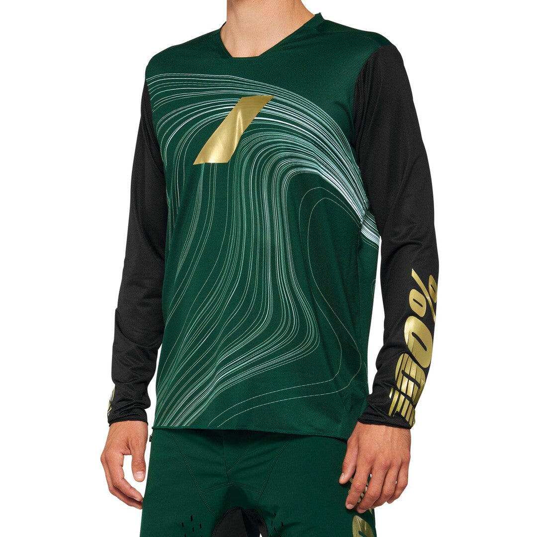 100 Percent R-CORE X LE Jersey Forest Green