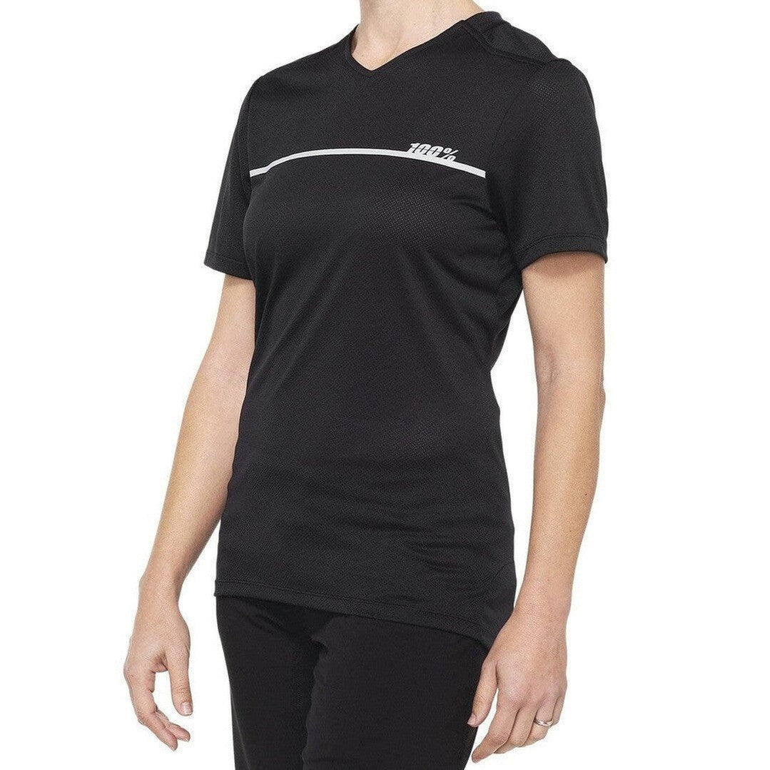 100 Percent RIDECAMP Womens Jersey Black/Grey